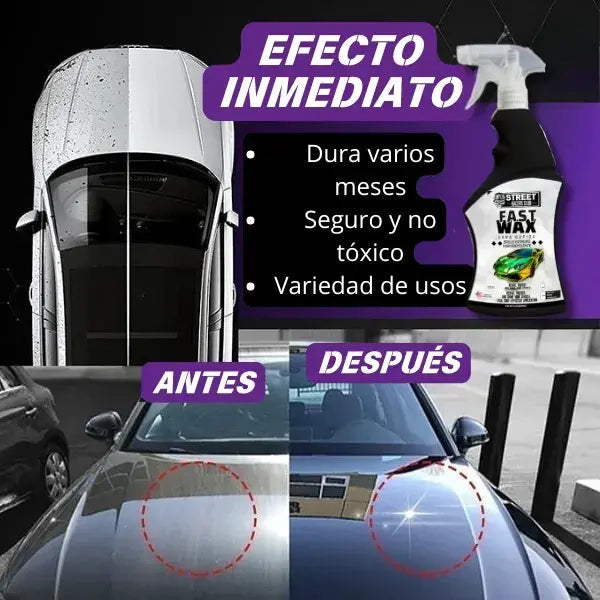 FAST WAX PRO -  Super Porcelanizador Cera Auto (600 ml)