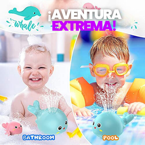 Juguete de baño de ballena