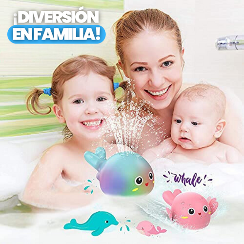 Juguete de baño de ballena
